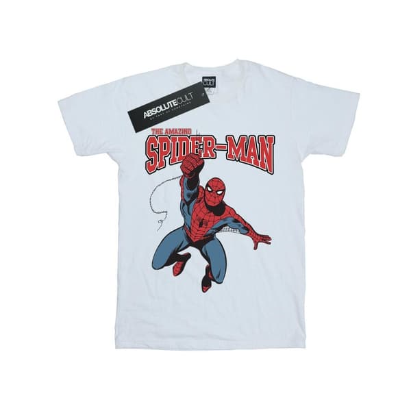 Marvel Girls Spider-Man Leap Cotton T-Shirt