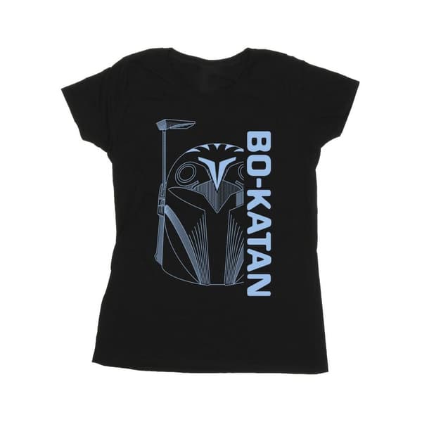Star Wars Womens/Ladies The Mandalorian Bo Katan Helm Cotton T-Shirt