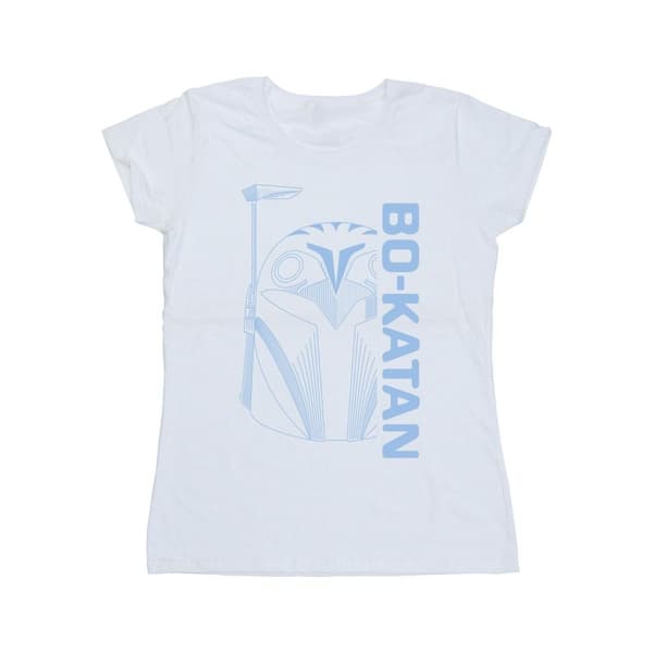 Star Wars Womens/Ladies The Mandalorian Bo Katan Helm Cotton T-Shirt