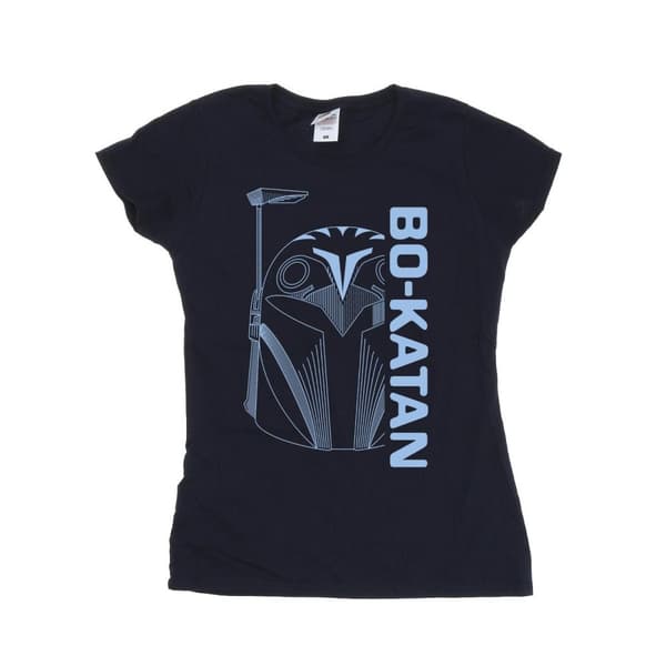 Star Wars Womens/Ladies The Mandalorian Bo Katan Helm Cotton T-Shirt