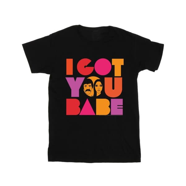 Sonny & Cher Girls I Got You Cotton T-Shirt