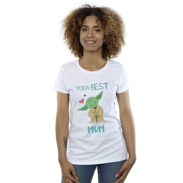 Star Wars Dam/Tjej Yoda - Bästa mamman - T-shirt i bomull