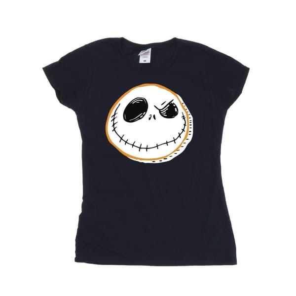 Disney Dam/Tjej - The Nightmare Before Christmas Jack Face - T-shirt i bomull