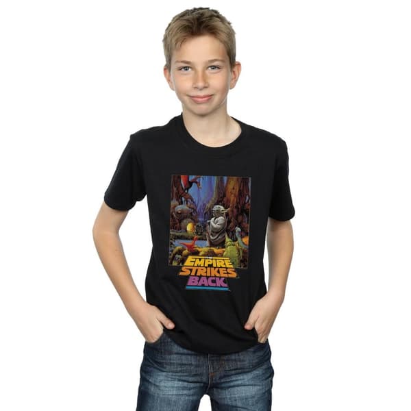 Star Wars T-shirt med Yoda-affisch för pojkar