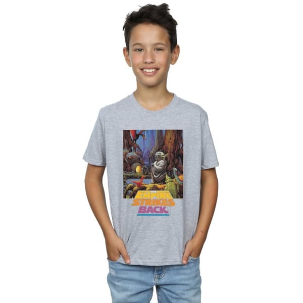Star Wars T-shirt med Yoda-affisch för pojkar