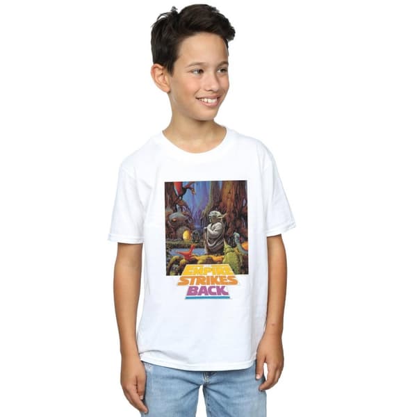 Star Wars T-shirt med Yoda-affisch för pojkar