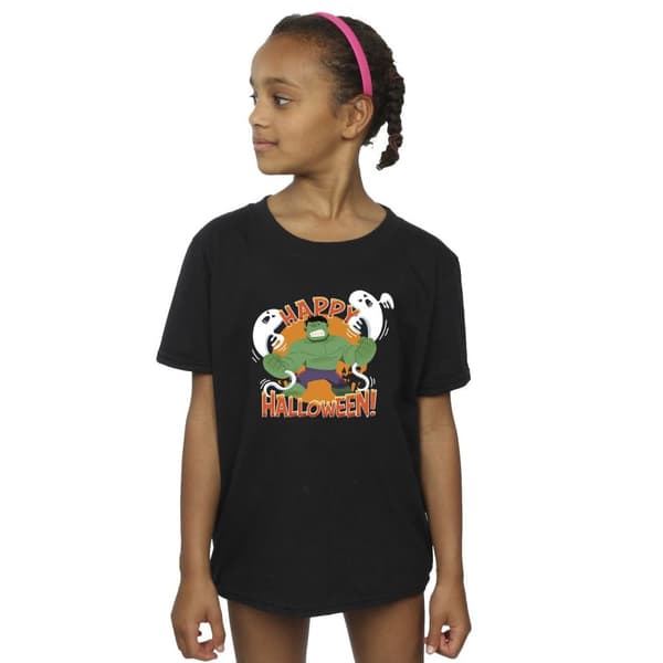 Marvel Girls Hulk Happy Halloween Cotton T-Shirt