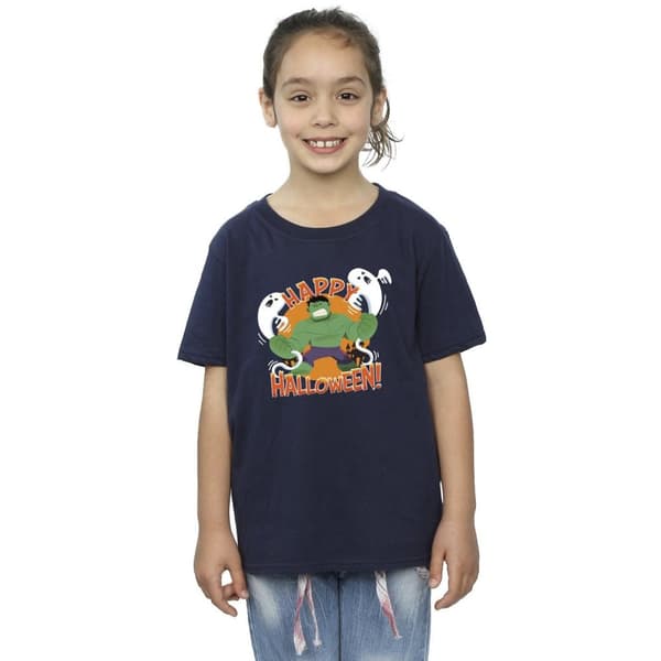Marvel Girls Hulk Happy Halloween Cotton T-Shirt