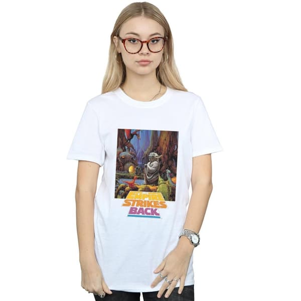 Star Wars Dam/Lady Yoda Poster Boyfriend T-shirt i bomull