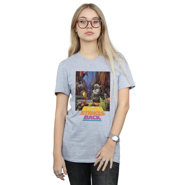 Star Wars Dam/Lady Yoda Poster Boyfriend T-shirt i bomull