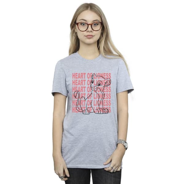 Disney Womens/Ladies The Lion King Heart Of A Lioness Cotton Boyfriend T-Shirt
