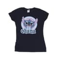 Miniatyrbillede 1 af 3: Disney Womens/Ladies Lilo And Stitch Ohana Circle Cotton T-Shirt
