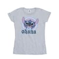 Miniatyrbillede 1 af 2: Disney Womens/Ladies Lilo And Stitch Ohana Circle Cotton T-Shirt
