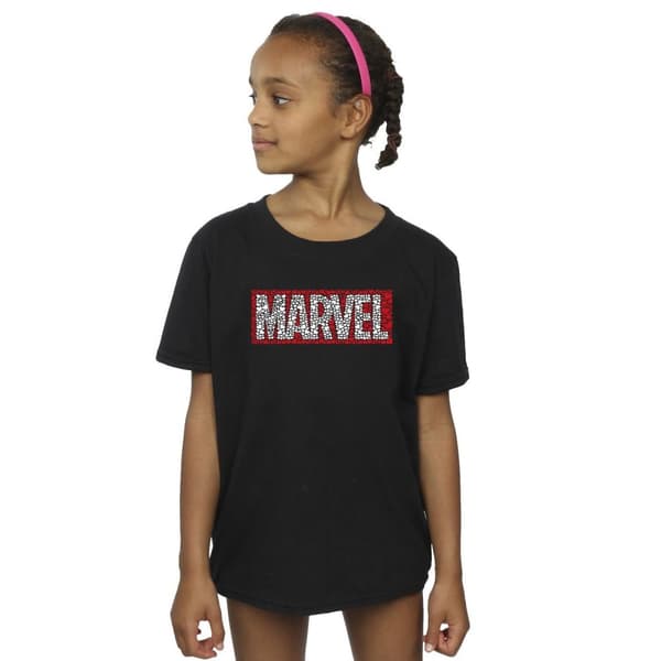 Marvel Girls Comics Hearts Logo Cotton T-Shirt