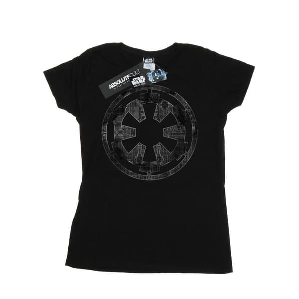 Star Wars Dam/Lady Rogue One Galactic Empire Plans - T-shirt i bomull