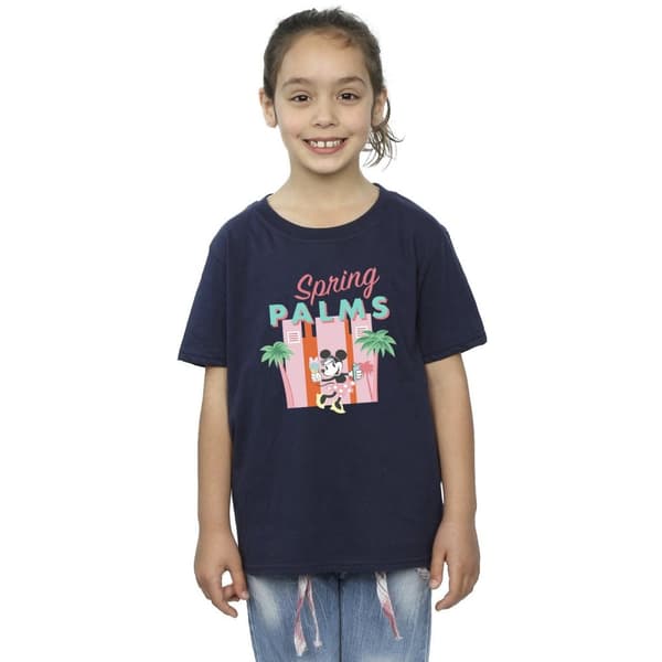 Disney Minnie Mouse Spring Palms - T-shirt i bomull för flickor