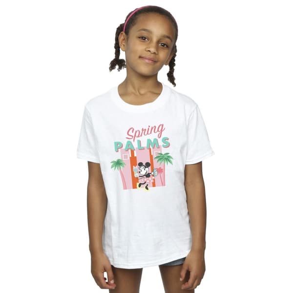 Disney Minnie Mouse Spring Palms - T-shirt i bomull för flickor