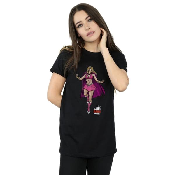 The Big Bang Theory Dam/Tjej Penny Superhero Bomull Boyfriend T-shirt