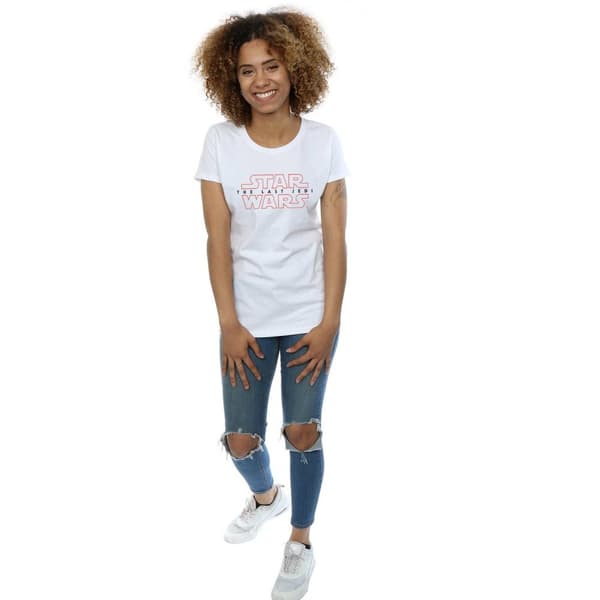 Star Wars Womens/Ladies The Last Jedi Logo Cotton T-Shirt