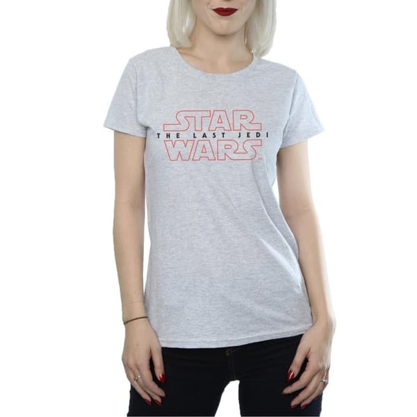Star Wars Womens/Ladies The Last Jedi Logo Cotton T-Shirt