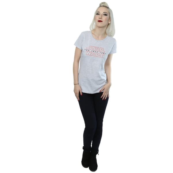 Star Wars Womens/Ladies The Last Jedi Logo Cotton T-Shirt
