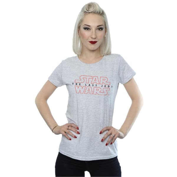 Star Wars Womens/Ladies The Last Jedi Logo Cotton T-Shirt