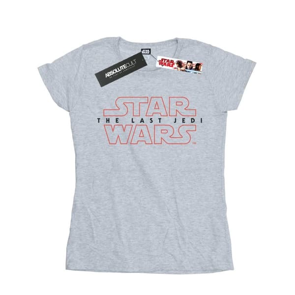 Star Wars Womens/Ladies The Last Jedi Logo Cotton T-Shirt