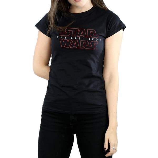 Star Wars Womens/Ladies The Last Jedi Logo Cotton T-Shirt
