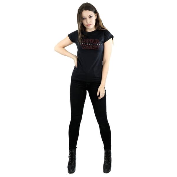 Star Wars Womens/Ladies The Last Jedi Logo Cotton T-Shirt