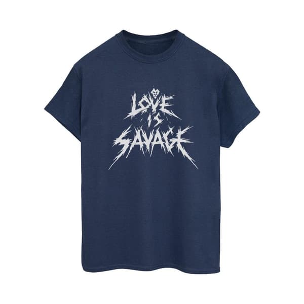 Disney Dam/Lady Villains - Love Is Savage - Boyfriend-t-shirt i bomull