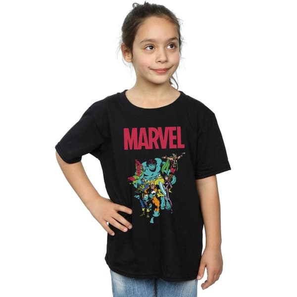 Marvel Girls Avengers Pop Group Cotton T-Shirt