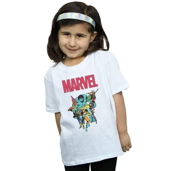 Marvel Girls Avengers Pop Group Cotton T-Shirt