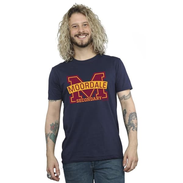 Netflix Mens Sex Education Moordale Cracked M Logo 2 T-Shirt