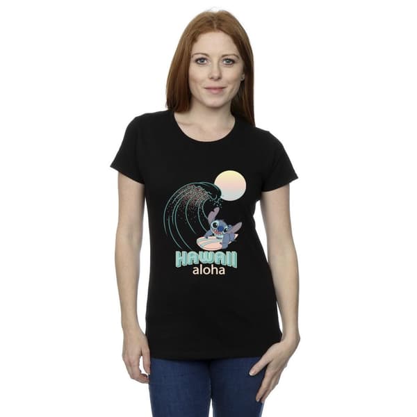 Disney Womens/Ladies Lilo And Stitch Hawaii Cotton T-Shirt
