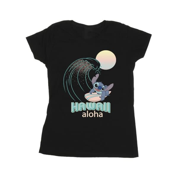 Disney Womens/Ladies Lilo And Stitch Hawaii Cotton T-Shirt