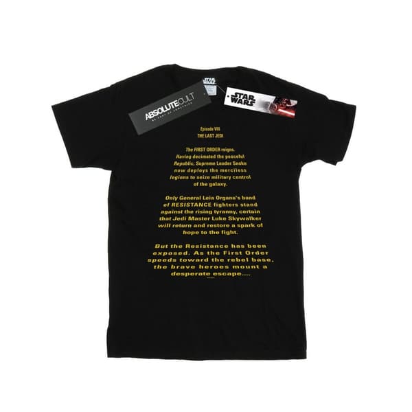 Star Wars Pojkar - The Last Jedi Opening Crawl T-shirt Black 12-13 Years