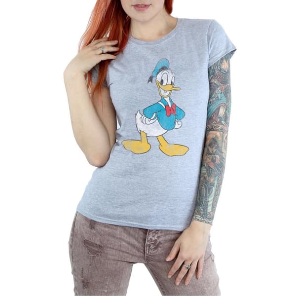 Disney Womens/Ladies Classic Donald Duck Cotton T-Shirt