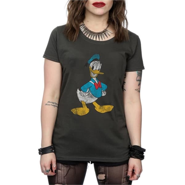 Disney Womens/Ladies Classic Donald Duck Cotton T-Shirt