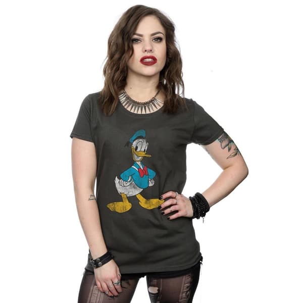 Disney Womens/Ladies Classic Donald Duck Cotton T-Shirt
