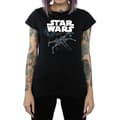Pikkukuva 3 / 5: Star Wars Womens/Ladies The Last Jedi X-Wing Cotton T-Shirt
