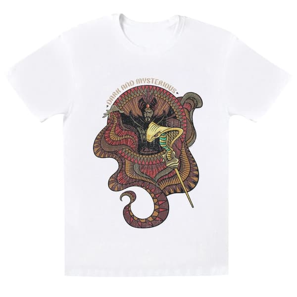 Disney Dam/Lady Aladdin Movie Jafar Mörk och mystisk Boyfriend T-shirt i bomull