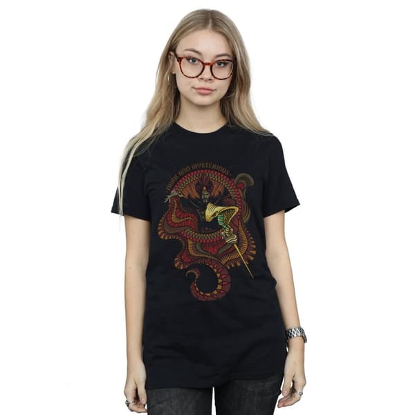 Disney Dam/Lady Aladdin Movie Jafar Mörk och mystisk Boyfriend T-shirt i bomull