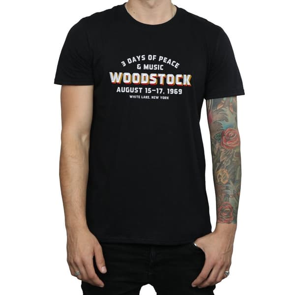 Woodstock Mens Varsity 1969 T-Shirt