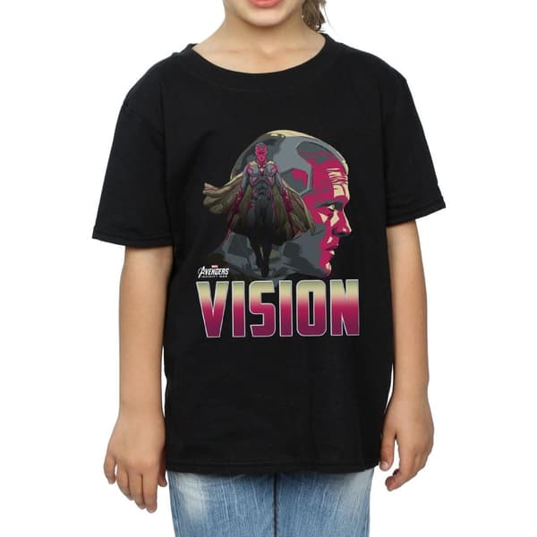 Marvel Girls Avengers Infinity War Vision Character T-shirt i bomull