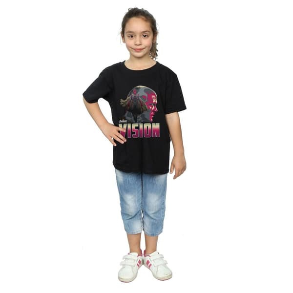 Marvel Girls Avengers Infinity War Vision Character T-shirt i bomull