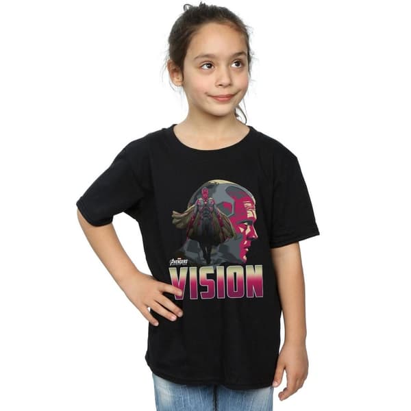 Marvel Girls Avengers Infinity War Vision Character T-shirt i bomull