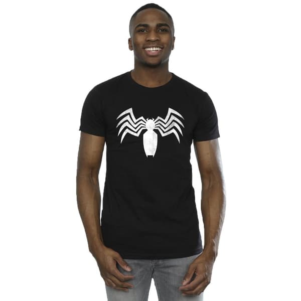 Marvel Mens Venom Spider Logo Emblem T-Shirt