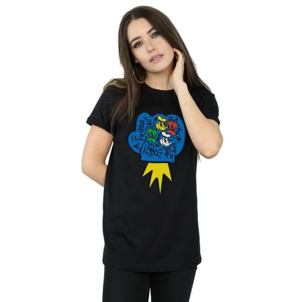 Disney Womens/Ladies Donald Duck Pop Fist Cotton Boyfriend T-Shirt