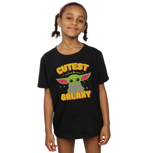 Star Wars Girls The Mandalorian Cutest In The Galaxy Cotton T-Shirt