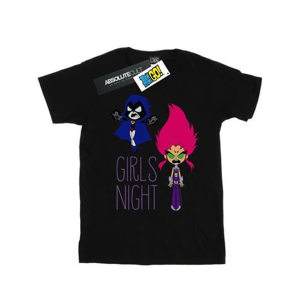 DC Comics T-shirt i bomull för flickor Teen Titans Go Girls Night